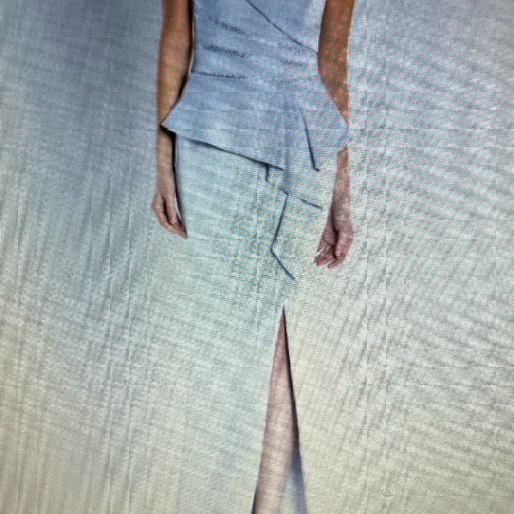💕Montage by Mon Cheri ice gray mother of bride dress with matching shawl